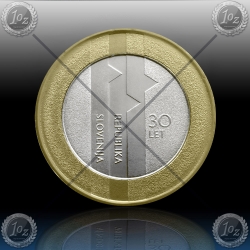 3 EVRO SLOVENIJA 2021 (30. obletnico državnosti RS) UNC